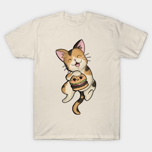 Stray Kitties Burger Cat T-Shirt